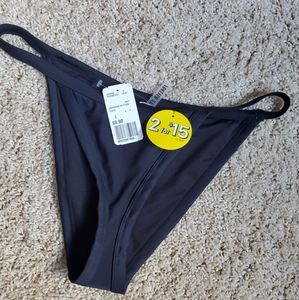 Nwt black high rise Bikini bottoms